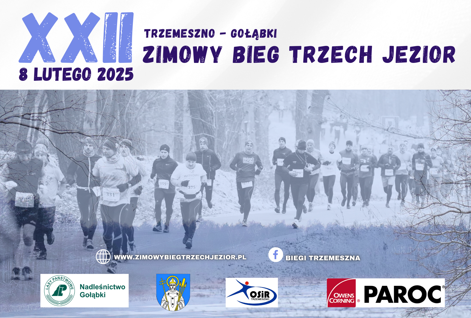 XXII Zimowy Bieg Trzech Jezior @ TRZEMESZNO HALA OSIR UL. PIASTOWSKA 11