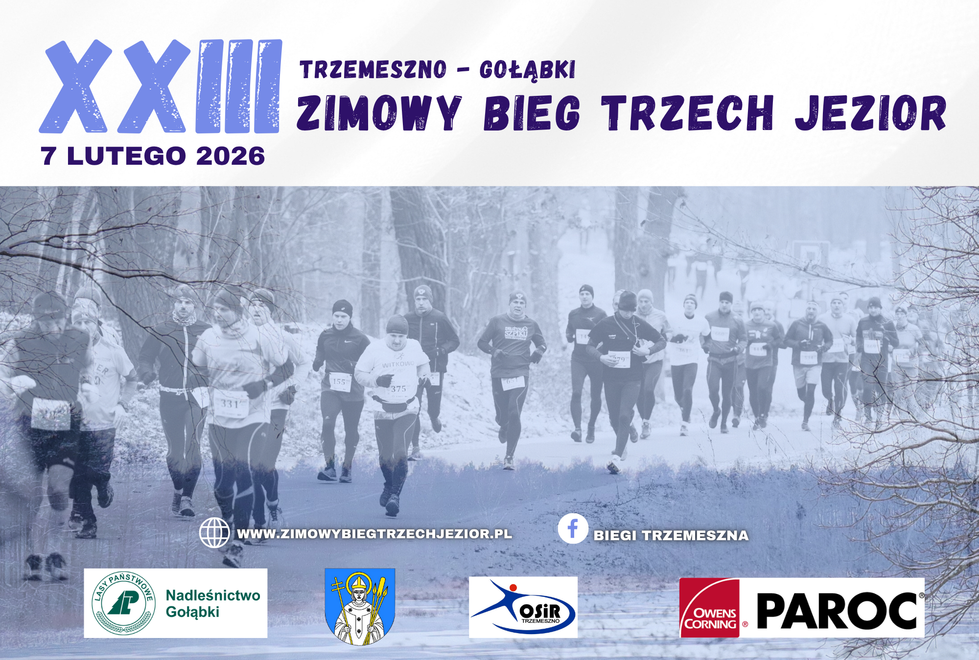 XXIII ZIMOWY BIEG TRZECH JEZIOR @ HALA OSIR W TRZEMESZNIE