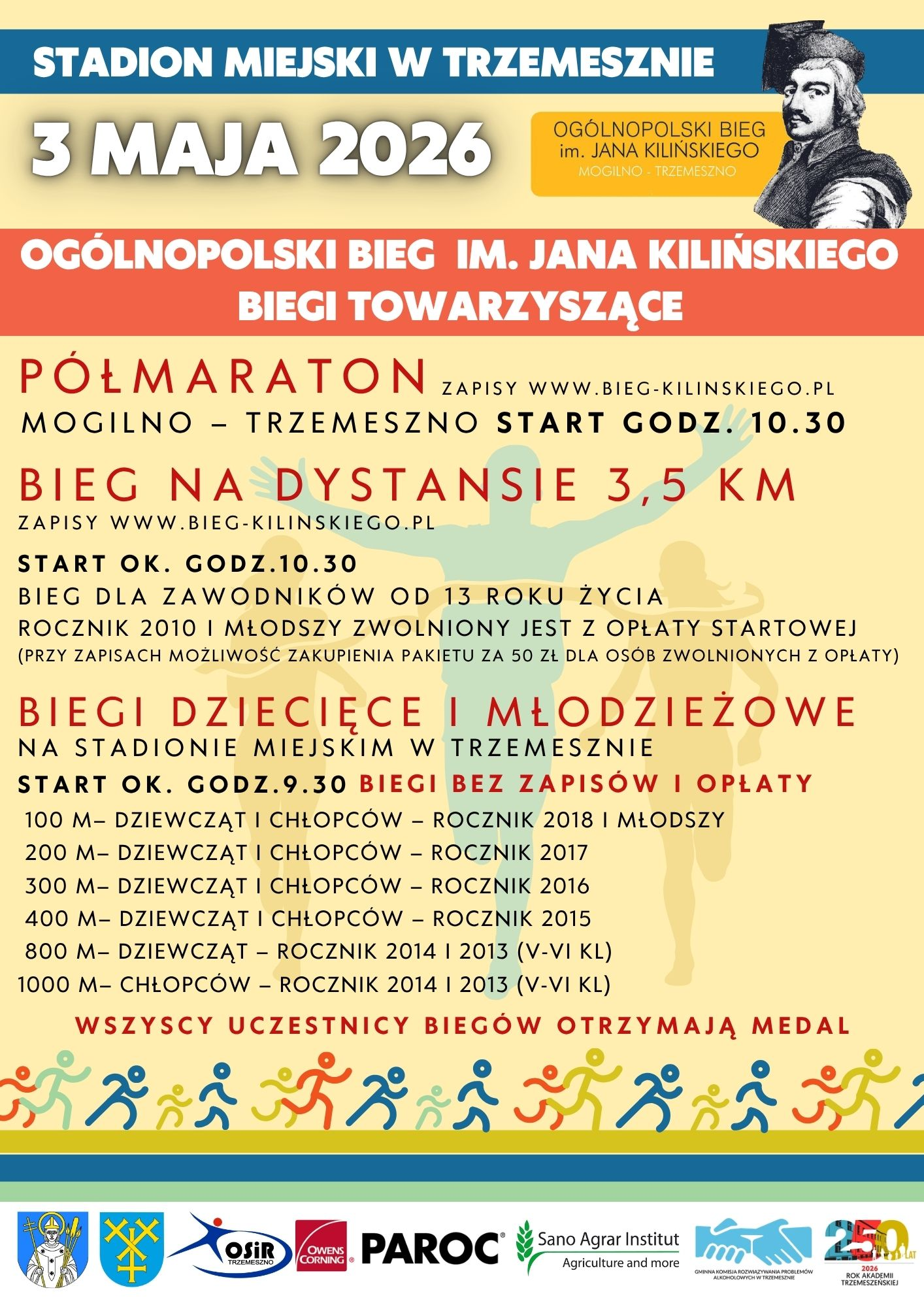 BIEGI W DNIU 3 MAJA @ SPORTOWA 19